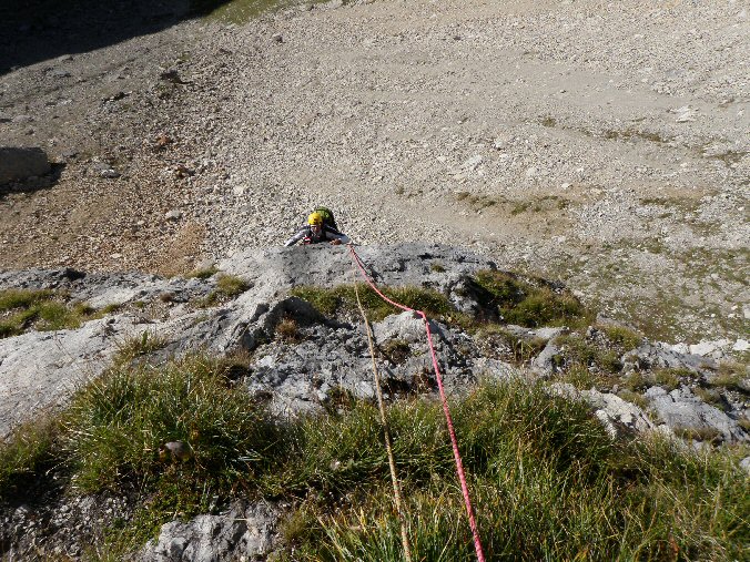 Aiguille de la Nova 011.jpg - Mich me rejoint au premier relais